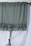 Country Style Pot Curtain Double Ruffled - Compatible with Curtain Rod and Rustic - 7