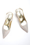 Women's Style Heeled Stone Embroidered Evening Dress Shoes - 3