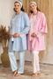 Bh 4222 Sleeves Lace Maternity 3-Piece Pajama Set with Dressing Gown