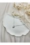Silver Color Star Stone Heart Necklace – Elegant, Modern and Stylish Design Everyday Wear Necklace - 6