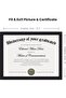8.5 x 11 Picture Frame Certificate Document Frame with HD Glass, 5 Pack, Black - 4