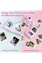 For Instax Mini Photo Album 2x3 Inch, Portable Film Storage Book with Keychain (Pink/Green/Blue) - 4