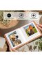 28-Pocket Photo Album for Polaroid & Wide Instant Cameras, 3.5 x 4.2 in, PU Leather (Brown) - 3