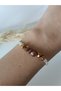 Brown Natural Stone Crystal Women's Bracelet Pearl Gift New Year Mother's Valentine's Day Gift