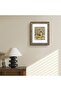 11x14 Photo Frame, Dark Gold Brown & Bronze Pewter Panel with White Mat and Real Gl - 2