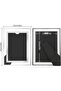 4-Pack 6x4 Glass Photo Frames, Silver Mirrored Rectangular, Tabletop (Horizontal/Vertical) - 2