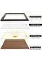 Document Frame with Golden Edge - A4 / 8x10 / 11x14 Brown Wooden Certificate Frame - 5