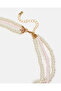 Girls Pink And White Embellished Necklace - 3