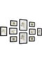 Picture Frames Set of 10 Photo Frames - Two 8" x 10", Four 5" x 7", Four 4" x 6", Black