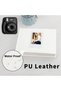 64 Pocket Mini Photo Album with Writing Space, Faux Leather Cover (White) - 7