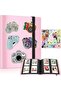 160-Pocket Mini Photo Album with 50 Stickers (Pink)