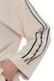 Plus Size (50-56) Shirt Collar Lace Striped Detail Long Sleeve Women's Blouse - 5