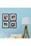 12x12 Black Square Picture Frame Set - 4 Pack - 5