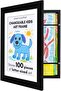 10x12.5 Kids Artwork Picture Frame in Black - Displays 8.5x11 with Mat