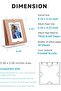 Mini Photo Album for Instax Mini (2x3) – 20 Kraft Pages, Acrylic Display Frame, Tan - 2