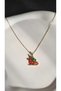 New Year Themed Zircon Stone Steel Necklace (with Gift Box) - 2