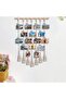 Hanging Photo Display Macrame Wall Hanging with 30 Clips - Boho Photo Display - 7