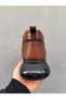 100% Genuine Leather Short Men's Boots, Orthopedic Sole, Rubber Laces (139-153-584) - 4