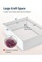 8 x 10 Inch Flower Deep Shadow Box Frame (White Acrylic) - 4