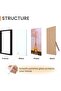 5x7 Picture Frame Set of 3 - Black Thin Border, Wall & Tabletop - 3