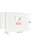 64 Pocket Mini Photo Album with Writing Space, Faux Leather Cover (White) - 2