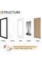 5 Pack 8x10 Photo Frames (5x7 with Mat or 8x10 without Mat) - Black - 3