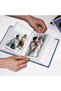 Small Photo Album 4x6 Slip-in Picture Album, 26 Pages, Holds 52 Photos, Linen Cover (Blue) - 6