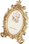 European Style Vintage Oval Antique Picture Frame, 7 Inches, Gold