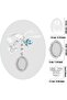 Wedding Bouquet Photo Charm with Oval Glass Cabochon - 2