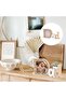 Wooden Picture Frame for Dad - Rustic Tabletop Frame for 3.5x3.5 inch Photo - 5