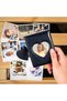 10 Pieces 3 Inch Photocard Holder Mini Photo Album with Love Heart Pendant (5 Colors) - 4