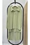 Women's Plus Size Shirt Collar Buttoned Ribbed Knit Fabric Tracksuit Set 8232-26 - 3