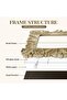 Gold 4x4 Vintage Resin Palm Leaves Square Picture Frame - 5
