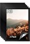 A3 Magnetic Frame Self-Adhesive Magnetic Paper Holder (5Pack, Black)