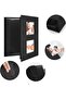 Small Linen Photo Album - 200 Pockets (Black) - 5
