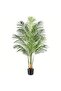 140cm (4.6ft) Fake Areca Palm Bendable Fronds Dense Foliage Balcony Patio Stable Base. - 4