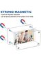 Magnetic Fridge Frame, Clear Frameless Acrylic Mini Picture Frames, 6 pcs (6x9 cm) - 3