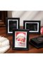 4 Pack Magnetic Picture Frames, 3.66 x 2.95 in Vintage Black Resin Refrigerator Photo Frames