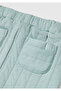 Baby Grey-Green Logo Label Elastic Waist Drawstring Lightly Padded Sweatpants - 3