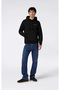 Hooded Sweatshirt Men's Black Sweatshirt - 221790-Kk001 - 4