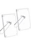 Magnetic Acrylic Photo Frame, Clear, 6 x 8 inches (fits 5 x 7), 2 Pcs