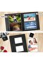 Small Linen Photo Album - 200 Pockets (Black) - 4