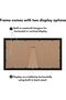 8 x 16 Collage Picture Frame in Black - Three 5x7 Openings - 4