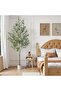 182cm (6ft) Fake Olive Tree Bendable Branches PE Foliage Indoor Outdoor Hotel Decor.