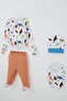Baby Boy Hospital Release 5-Piece Dinosaur Kingdom Set 0-3 Months, White - 2