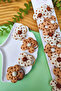 Girl's Daisy Figured Brown-Cream Rubber Buckle 4 Pieces