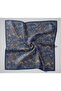 Viscose Velora Scarf Purple-Green Beige Patterned Non-Slip Tuckable 90X90 - 7
