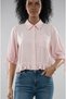 Elastic Short Shirt with Lace-Up Sleeves