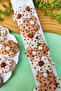 Girl's Daisy Figured Brown-Cream Rubber Buckle 4 Pieces - 3