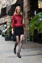 Women's Sweater Shiny Foil Print Sparkling Knitwear Uzunkol Sweater - 5
